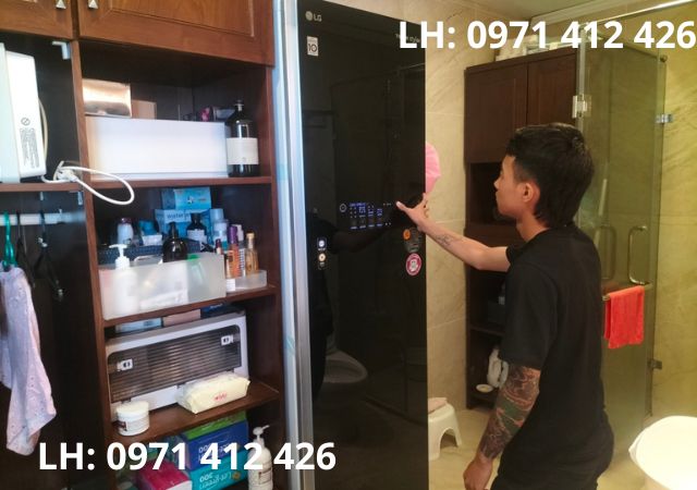 Lỗi dE máy giặt hấp sấy LG Styler